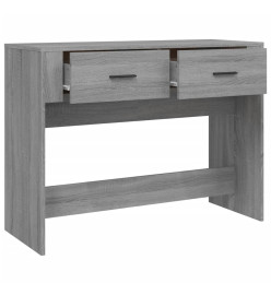 Table console Sonoma gris 100x39x75 cm Bois d'ingénierie