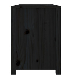 Armoire latérale Noir 100x40x54 cm Bois de pin massif