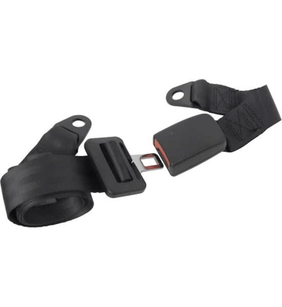 Carpoint Ceinture de sécurité à 2 points réglable 1 côté Noir