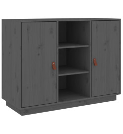 Buffet Gris 100x40x75 cm Bois massif de pin