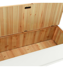 Banc Blanc 107x45x75,5 cm Bois de sapin solide