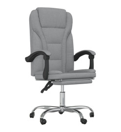 Fauteuil inclinable de bureau Gris clair Tissu