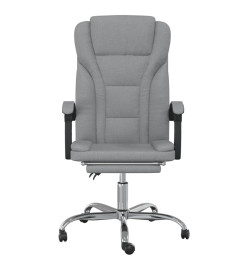 Fauteuil inclinable de bureau Gris clair Tissu