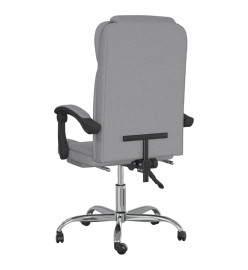 Fauteuil inclinable de bureau Gris clair Tissu