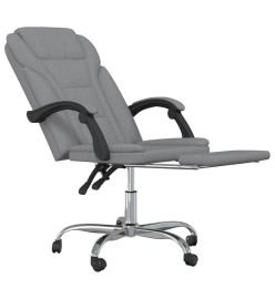 Fauteuil inclinable de bureau Gris clair Tissu