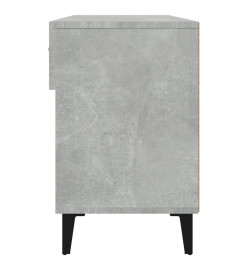 Armoire à chaussures Gris béton 102x35x55 cm Bois d'ingénierie