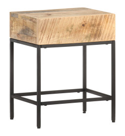 Table d'appoint 40x30x50 cm Bois massif de manguier brut