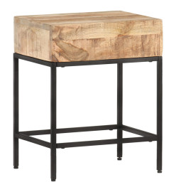 Table d'appoint 40x30x50 cm Bois massif de manguier brut