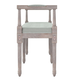 Banc Gris clair 110x40x70 cm Velours