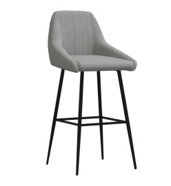 Tabouret de bar Gris clair Velours