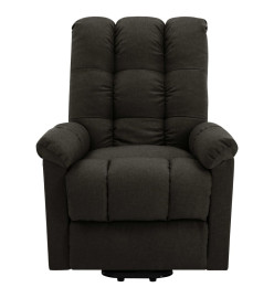 Fauteuil de massage Marron foncé Tissu