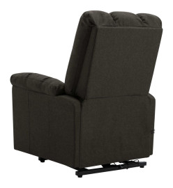 Fauteuil de massage Marron foncé Tissu