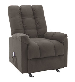 Fauteuil de massage inclinable Taupe Tissu