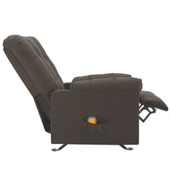 Fauteuil de massage inclinable Taupe Tissu