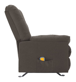 Fauteuil de massage inclinable Taupe Tissu