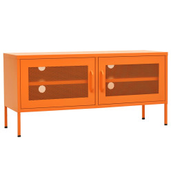 Meuble TV Orange 105x35x50 cm Acier