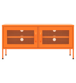 Meuble TV Orange 105x35x50 cm Acier