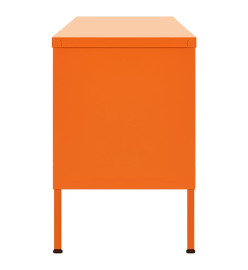 Meuble TV Orange 105x35x50 cm Acier