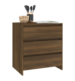 Buffet Chêne marron 70x41x75 cm Bois d'ingénierie