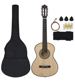 Ensemble de guitare classique débutants et enfants 8pcs 1/2 34"