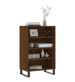 Buffet haut chêne marron 57x35x90 cm bois d'ingénierie