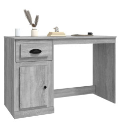 Bureau avec tiroir sonoma gris 115x50x75 cm bois d'ingénierie