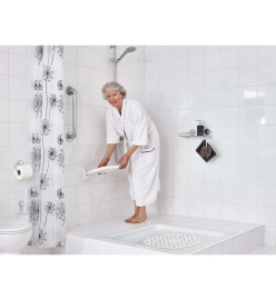 RIDDER Siège de douche rabattable Eco Blanc