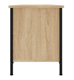 Meuble TV avec portes chêne sonoma 102x35x45 cm bois ingénierie