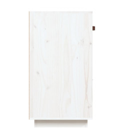 Buffet Blanc 100x40x75 cm Bois massif de pin