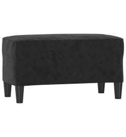 Banc Noir 70x35x41 cm Velours