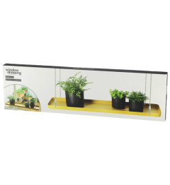 Esschert Design Plateau suspendu pour plantes rectangulaire Doré L