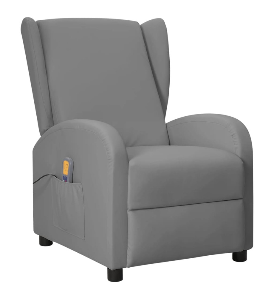 Fauteuil de massage Gris Similicuir