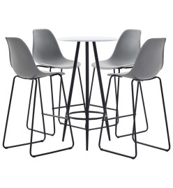 Ensemble de bar 5 pcs Plastique Gris