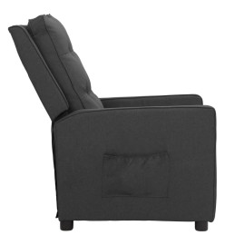 Fauteuil inclinable Gris foncé Tissu