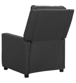 Fauteuil inclinable Gris foncé Tissu