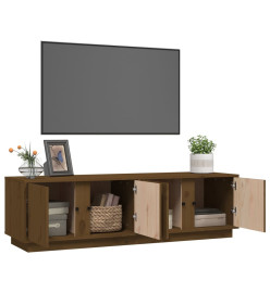 Meuble TV Marron miel 140x40x40 cm Bois de pin massif