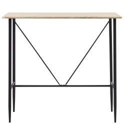 Ensemble de bar 5 pcs Similicuir Noir