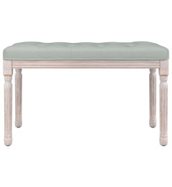 Banc Gris clair 80x40x49 cm Velours