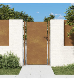 Portail de jardin 105x205 cm acier corten