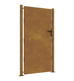 Portail de jardin 105x205 cm acier corten