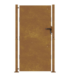 Portail de jardin 105x205 cm acier corten