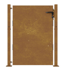 Portail de jardin 105x155 cm acier corten