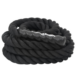 Corde de combat noir 9 m 6,8 kg polyester