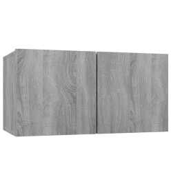 Meubles TV suspendus Sonoma gris 3 pcs 60x30x30 cm Bois