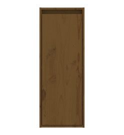 Armoires murales 2pcs Marron miel 30x30x80cm Bois de pin massif