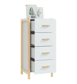 Buffet haut Blanc 42x38x90 cm Bois d'ingénierie