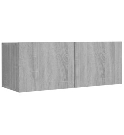 Ensemble de meubles TV 8 pcs Sonoma gris Bois d'ingénierie