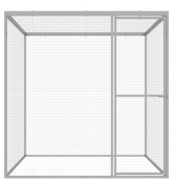 Cage pour chat 1,5x1,5x1,5 m Acier galvanisé