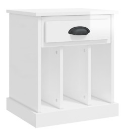 Tables de chevet 2 pcs blanc brillant 43x36x50 cm