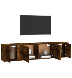 Ensemble de meubles TV 3 pcs Chêne fumé Bois d'ingénierie